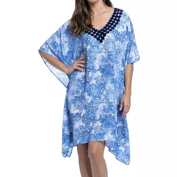 Profile by Gottex  One Size Taj Mahal Caftan Swim Cover-Up - Picture 1 of 8
